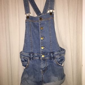 Light blue overalls